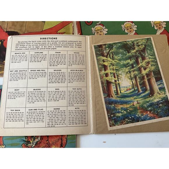 1910’s Antique Color Books & Drawing Book Bundle of 4 Rough Condition - Picture 5 of 14